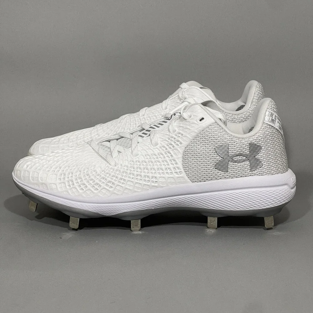 Under Armour Softball Cleats Women's 6 Metal Glyde 2.0 MT‎ White 3026601-100 USA